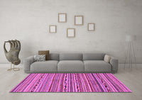 Machine Washable Abstract Purple Modern Rug, wshabs2211pur