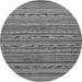 Round Abstract Gray Modern Rug, abs2211gry