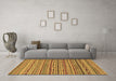 Machine Washable Abstract Brown Modern Rug in a Living Room,, wshabs2211brn