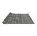 Sideview of Abstract Gray Modern Rug, abs2211gry