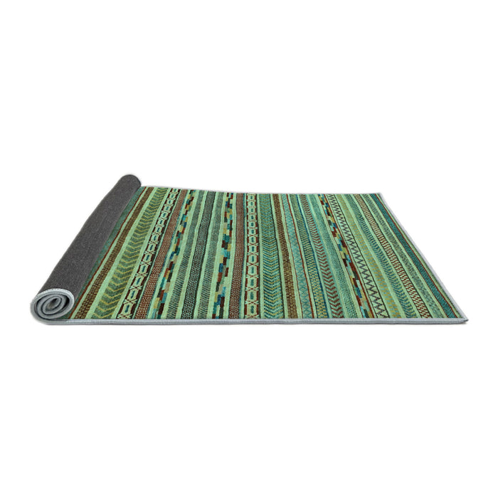 Sideview of Abstract Light Blue Modern Rug, abs2211lblu