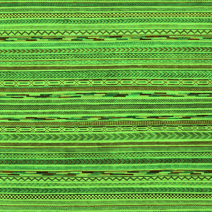 Square Machine Washable Abstract Green Modern Area Rugs, wshabs2211grn