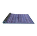 Sideview of Abstract Blue Modern Rug, abs2211blu