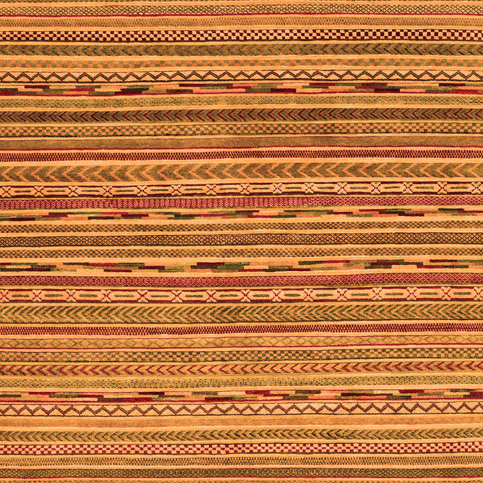 Square Machine Washable Abstract Orange Modern Area Rugs, wshabs2211org