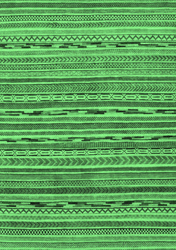 Abstract Emerald Green Modern Rug, abs2211emgrn