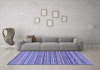 Machine Washable Abstract Blue Modern Rug, wshabs2211blu