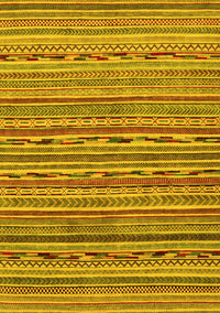 Abstract Yellow Modern Rug, abs2211yw