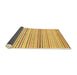 Sideview of Abstract Bold Yellow Modern Rug, abs2212