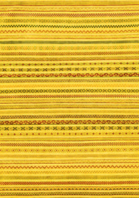 Abstract Yellow Modern Rug, abs2212yw