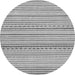 Round Machine Washable Abstract Gray Modern Rug, wshabs2212gry