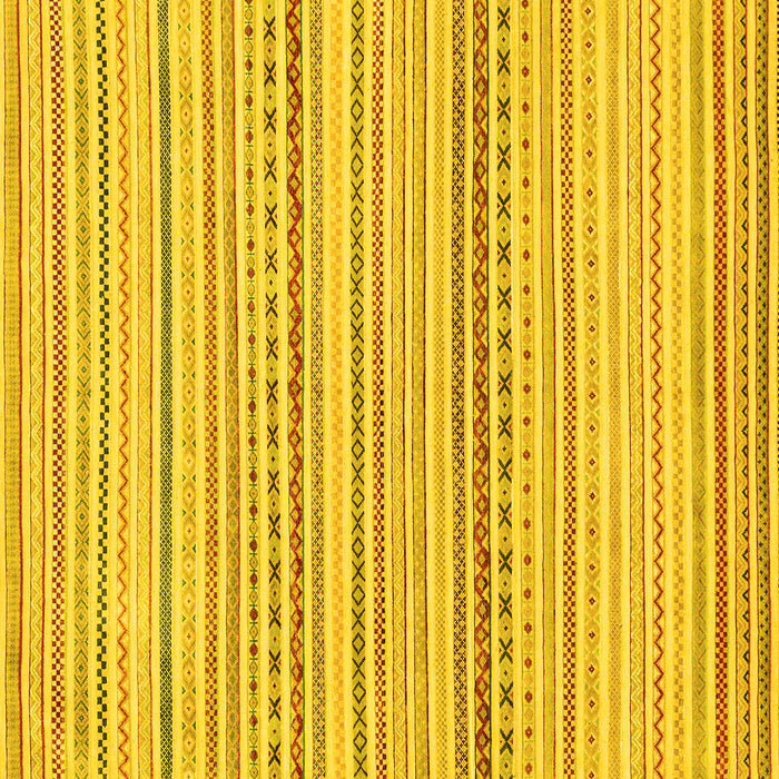Square Abstract Yellow Modern Rug, abs2212yw