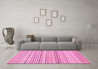 Machine Washable Abstract Pink Modern Rug, wshabs2212pnk