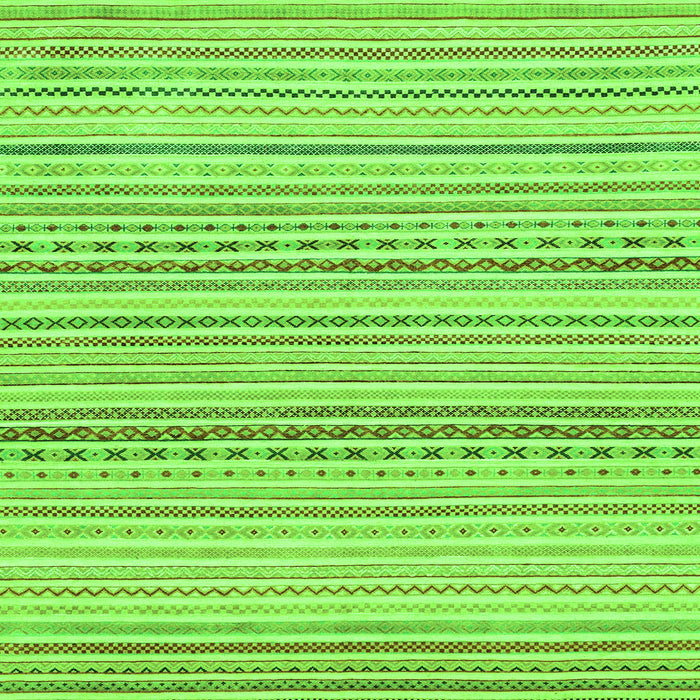 Square Machine Washable Abstract Green Modern Area Rugs, wshabs2212grn