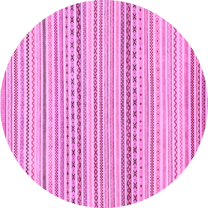 Round Abstract Purple Modern Rug, abs2212pur