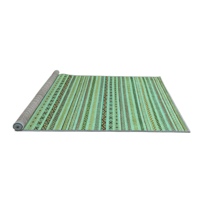 Sideview of Machine Washable Abstract Light Blue Modern Rug, wshabs2212lblu