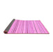 Sideview of Abstract Purple Modern Rug, abs2212pur