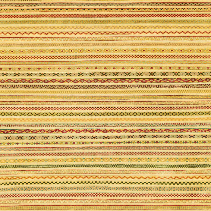 Square Machine Washable Abstract Yellow Rug, wshabs2212