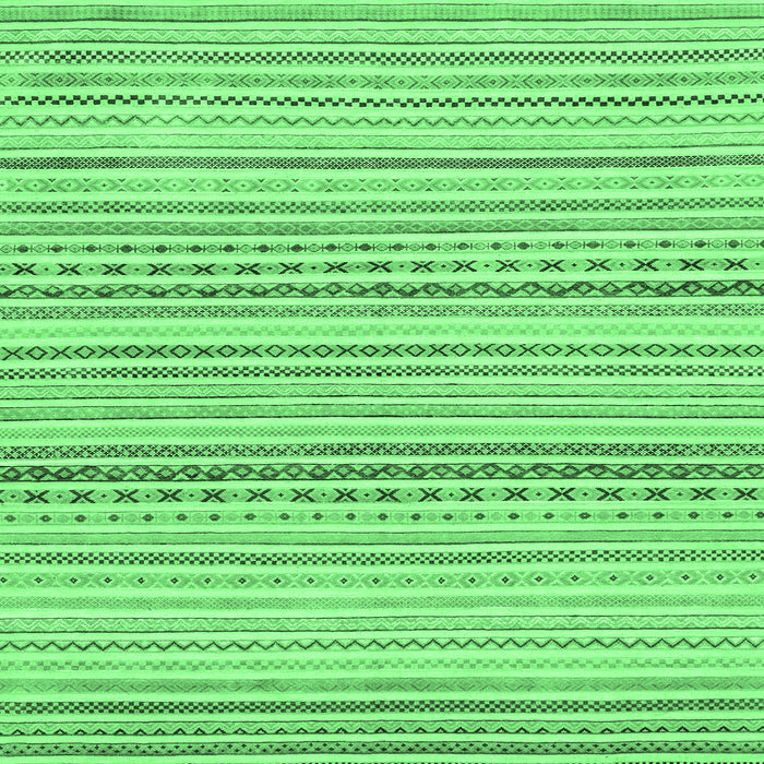 Square Machine Washable Abstract Emerald Green Modern Area Rugs, wshabs2212emgrn
