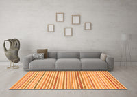 Machine Washable Abstract Orange Modern Rug, wshabs2212org