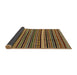 Sideview of Abstract Red Brown Modern Rug, abs2213