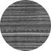 Round Abstract Gray Modern Rug, abs2213gry