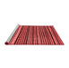 Modern Red Washable Rugs