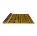 Sideview of Abstract Yellow Modern Rug, abs2213yw