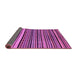 Sideview of Abstract Purple Modern Rug, abs2213pur