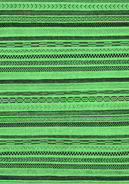 Abstract Emerald Green Modern Rug, abs2214emgrn