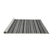 Sideview of Machine Washable Abstract Gray Modern Rug, wshabs2214gry