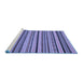 Sideview of Machine Washable Abstract Blue Modern Rug, wshabs2214blu