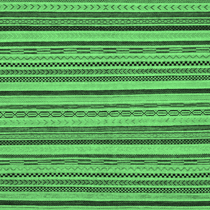 Square Abstract Emerald Green Modern Rug, abs2214emgrn