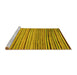 Sideview of Machine Washable Abstract Yellow Modern Rug, wshabs2215yw