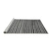 Sideview of Machine Washable Abstract Gray Modern Rug, wshabs2215gry