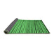 Sideview of Abstract Emerald Green Modern Rug, abs2215emgrn