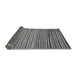 Sideview of Abstract Gray Modern Rug, abs2215gry