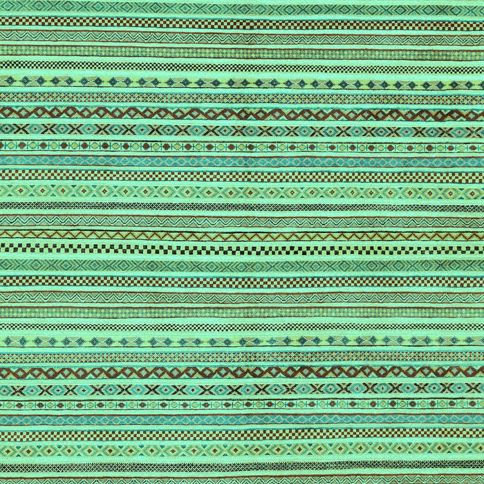 Machine Washable Abstract Turquoise Modern Area Rugs, wshabs2216turq