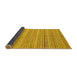 Sideview of Abstract Yellow Modern Rug, abs2216yw