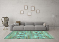 Machine Washable Abstract Light Blue Modern Rug, wshabs2216lblu