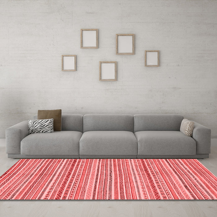 Modern Red Washable Rugs