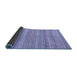 Sideview of Abstract Blue Modern Rug, abs2216blu