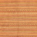 Square Abstract Orange Modern Rug, abs2216org