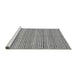 Sideview of Machine Washable Abstract Gray Modern Rug, wshabs2216gry