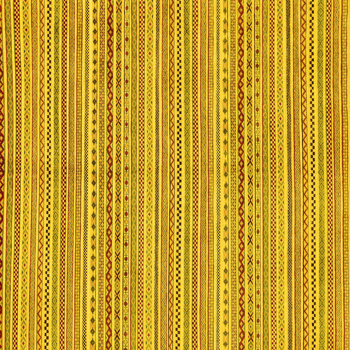 Square Abstract Yellow Modern Rug, abs2216yw
