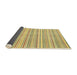 Sideview of Abstract Chrome Gold Yellow Modern Rug, abs2217