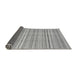 Sideview of Abstract Gray Modern Rug, abs2217gry