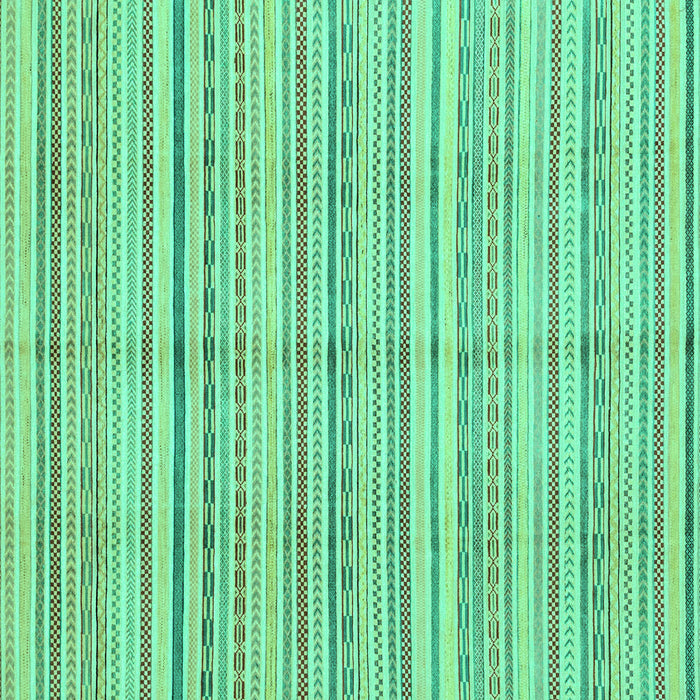 Square Abstract Turquoise Modern Rug, abs2217turq