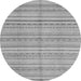 Round Abstract Gray Modern Rug, abs2217gry