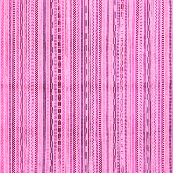 Square Machine Washable Abstract Pink Modern Rug, wshabs2217pnk