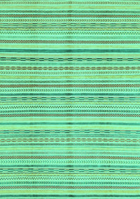 Abstract Turquoise Modern Rug, abs2217turq